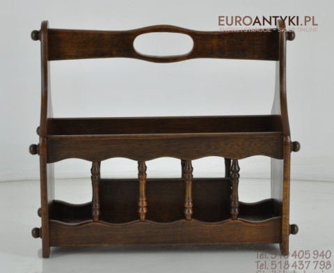 STARY DREWNIANY GAZETNIK GAZECIAK STOJAK NA GAZETY