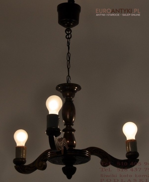 STARY RZEZBIONY MALY ZYRANDOL GORALSKI DO GANKU