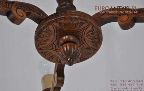 STARY RZEZBIONY MALY ZYRANDOL GORALSKI DO GANKU