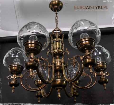 XL DUZY STARY ZYRANDOL EMPIRE EMPIR ANGLIA