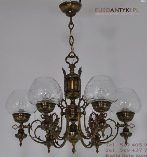 XL DUZY STARY ZYRANDOL EMPIRE EMPIR ANGLIA