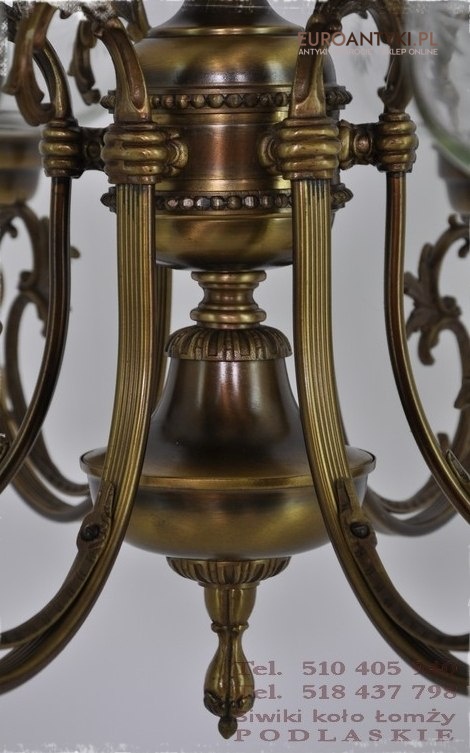 XL DUZY STARY ZYRANDOL EMPIRE EMPIR ANGLIA