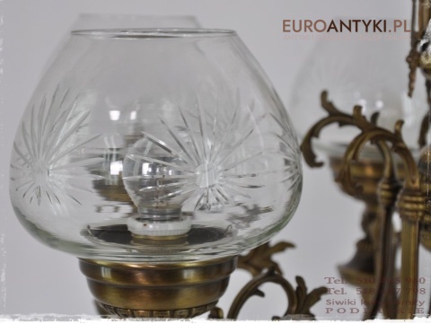 XL DUZY STARY ZYRANDOL EMPIRE EMPIR ANGLIA