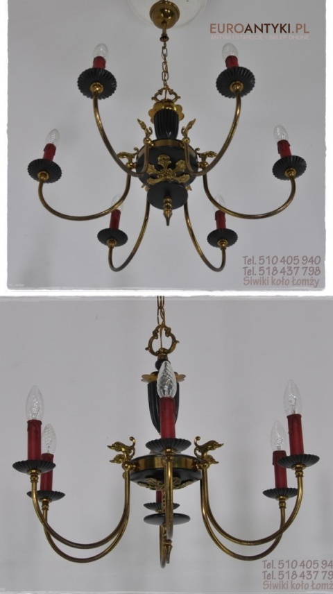 XL KLASYCZNY ZYRANDOL EMPIRE EMPIR STYL ANGIELSKI