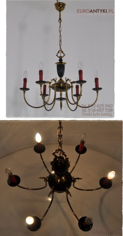 XL KLASYCZNY ZYRANDOL EMPIRE EMPIR STYL ANGIELSKI