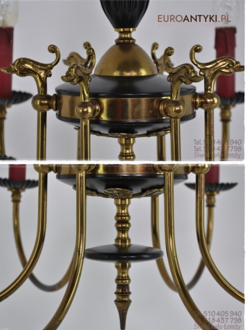 XL KLASYCZNY ZYRANDOL EMPIRE EMPIR STYL ANGIELSKI