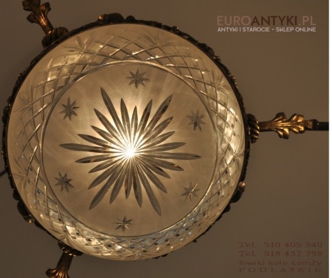 XL LAMPA ZYRANDOL ART NOUVEAU SECESJA JUGENDSTIL