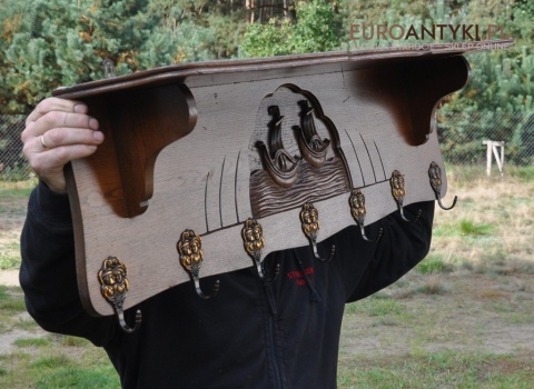 XL MARYNARSKI ANGIELSKI WIESZAK GARDEROBA STATKI x