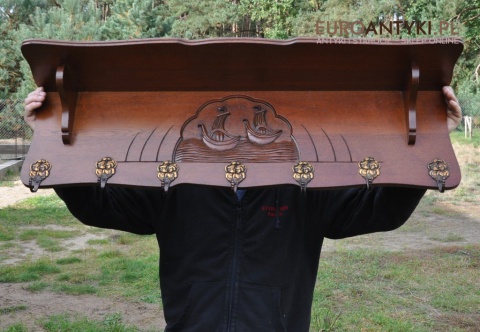 XL MARYNARSKI ANGIELSKI WIESZAK GARDEROBA STATKI x