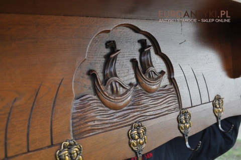 XL MARYNARSKI ANGIELSKI WIESZAK GARDEROBA STATKI x