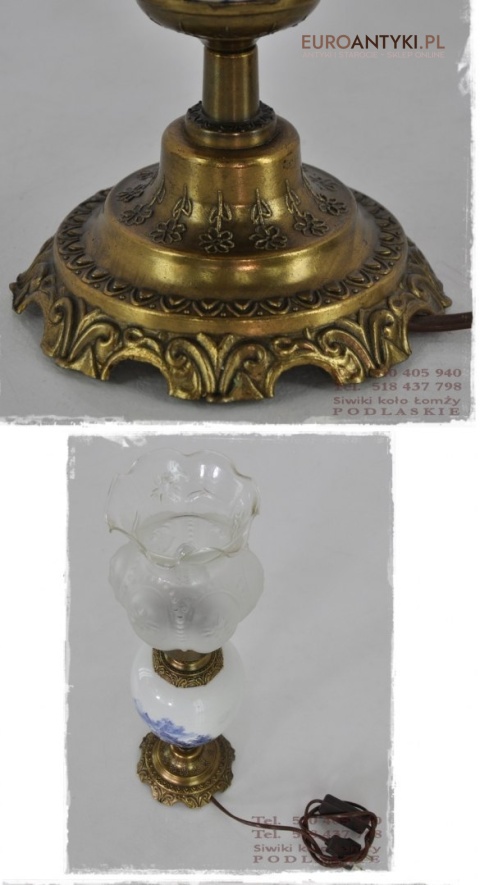 XL STARA LAMPKA LAMPA HOLENDERSKA z WIATRAKAMI