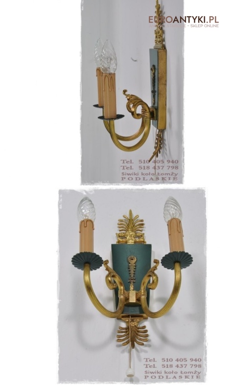 XL STARY DUZY KINKIET LAMPA LAMPKA EMPIRE EMPIR