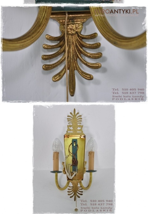 XL STARY DUZY KINKIET LAMPA LAMPKA EMPIRE EMPIR