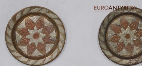 2 MOSIEZNE TALERZE TALERZYKI ORIENTALNE ARABSKIE