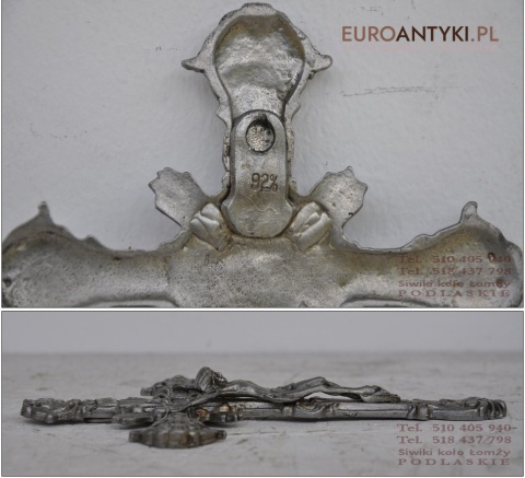 92% CYNY STARY KRZYZ KRZYZYK JEZUS CHRYSTUS CYNA