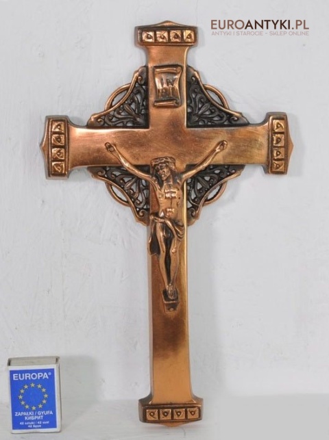 ANTYK STARY KRZYZ Z JEZUSEM JEZUS CHRYSTUS INRI