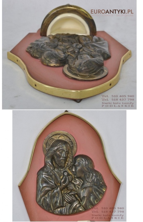 ART DECO Aspersorium naczynie NA WODE SWIECONA