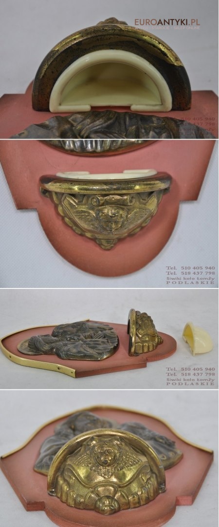 ART DECO Aspersorium naczynie NA WODE SWIECONA