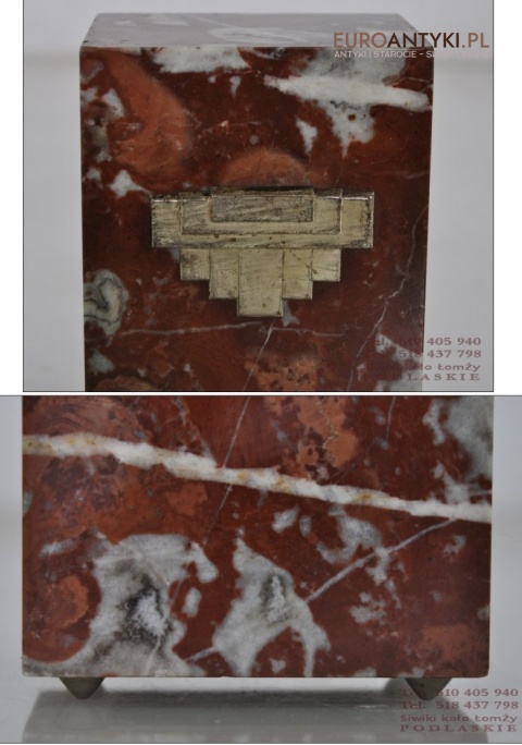 ART DECO MARMUROWE PRZYSTAWKI OZDOBA MARMUROWA