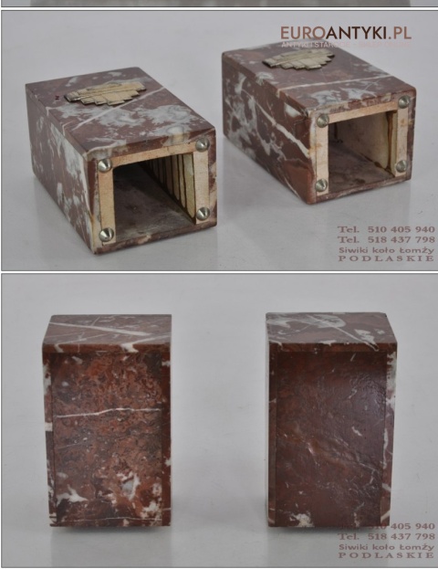 ART DECO MARMUROWE PRZYSTAWKI OZDOBA MARMUROWA