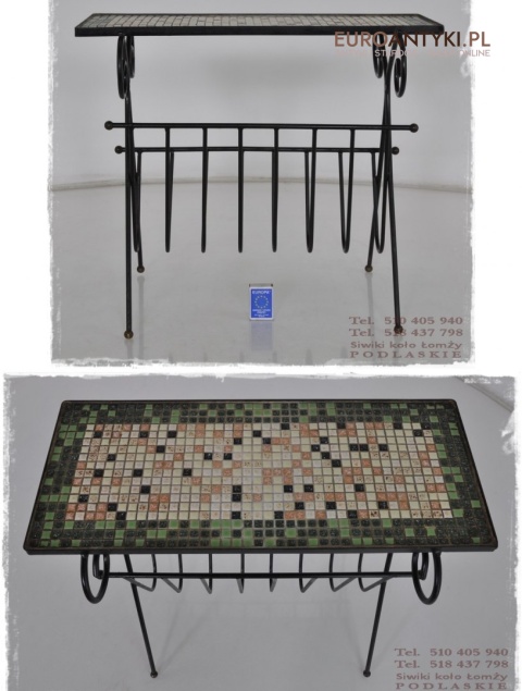 GAZETNIK STOJAK NA GAZETY Z MOZAIKA KUTY METAL XL