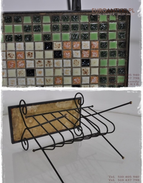 GAZETNIK STOJAK NA GAZETY Z MOZAIKA KUTY METAL XL