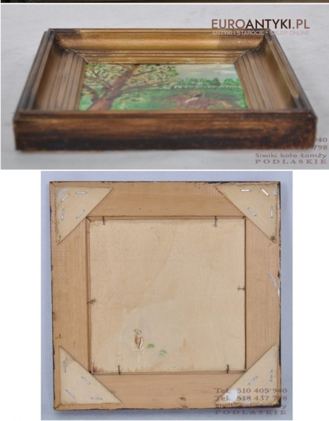 MALY OBRAZEK OBRAZ JEZDZIEC NA KONIU