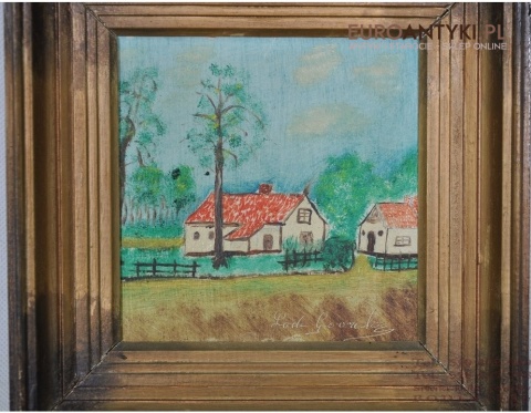 MALY OBRAZEK OBRAZ STARA CHATA NA WSI