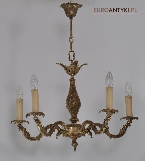 SLICZNY STARY ZYRANDOL W STYLU BAROK ROKOKO XL