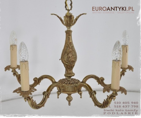 SLICZNY STARY ZYRANDOL W STYLU BAROK ROKOKO XL