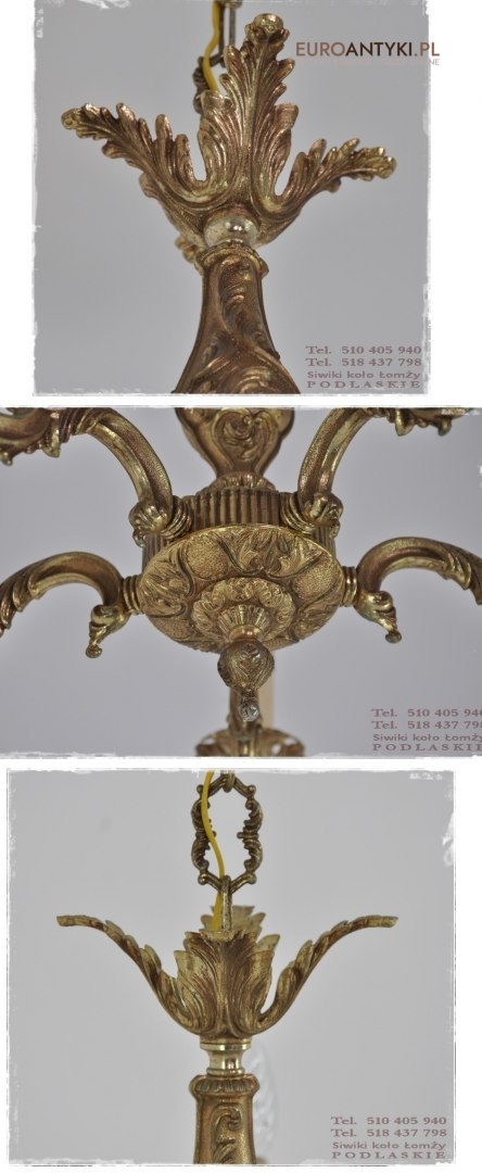 SLICZNY STARY ZYRANDOL W STYLU BAROK ROKOKO XL