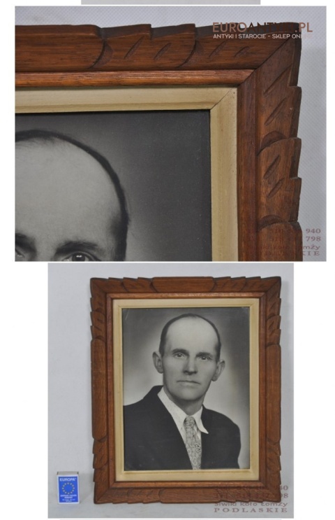 STARA RAMA RAMKA SECESYJNA RZEZBIONA LATA 1900