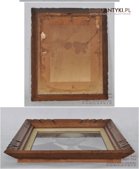 STARA RAMA RAMKA SECESYJNA RZEZBIONA LATA 1900