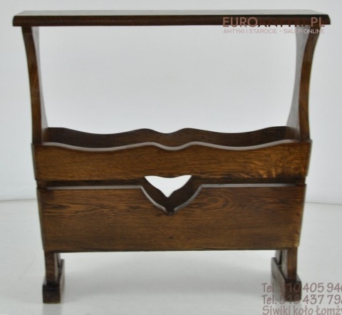 STARY DREWNIANY GAZETNIK GAZECIAK STOJAK NA GAZETY