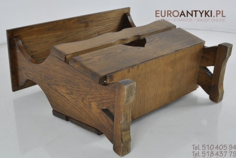 STARY DREWNIANY GAZETNIK GAZECIAK STOJAK NA GAZETY