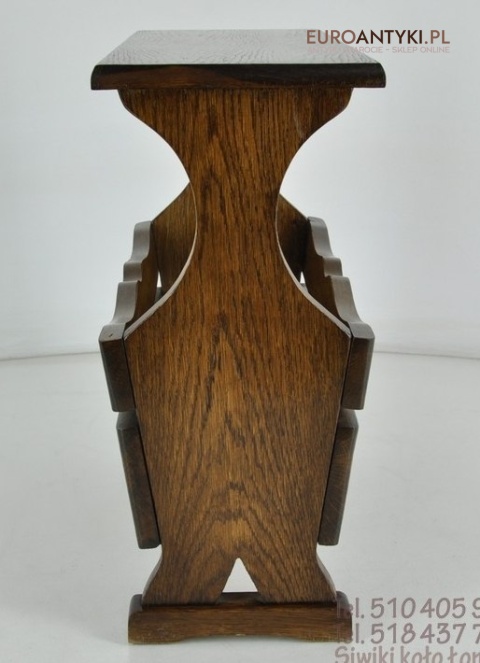 STARY DREWNIANY GAZETNIK GAZECIAK STOJAK NA GAZETY