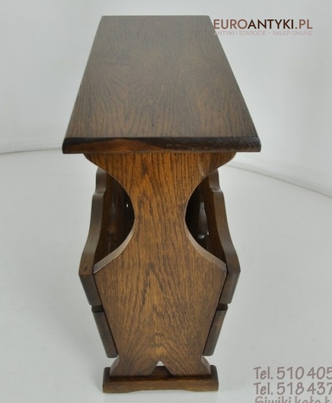 STARY DREWNIANY GAZETNIK GAZECIAK STOJAK NA GAZETY