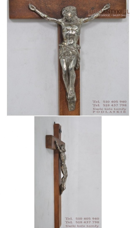 STARY KRZYZ JEZUS CHRYSTUS INRI KLASYCZNY KRZYZYK