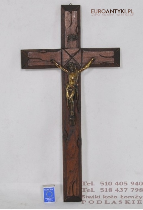 STARY KRZYZ JEZUS CHRYSTUS INRI KRZYZYK CHRIST