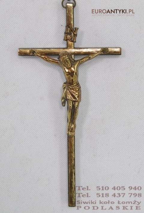 STARY KRZYZ JEZUS CHRYSTUS INRI KRZYZYK XL