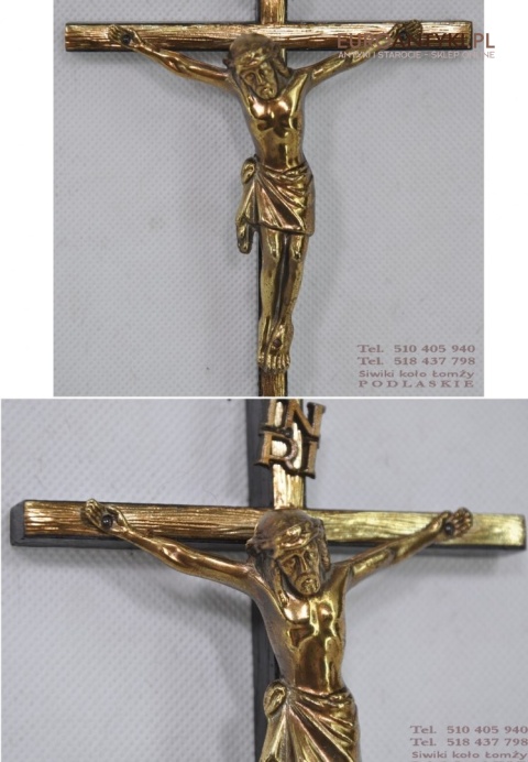 STARY KRZYZ JEZUS CHRYSTUS INRI KRZYZYK XL