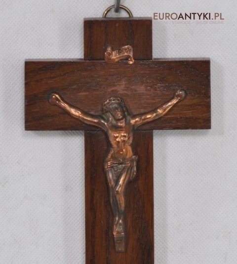 STARY KRZYZ JEZUS CHRYSTUS INRI KRZYZYK drewno