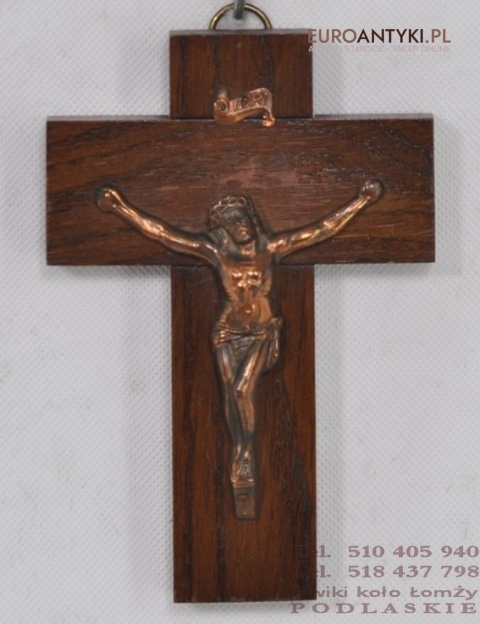 STARY KRZYZ JEZUS CHRYSTUS INRI KRZYZYK drewno