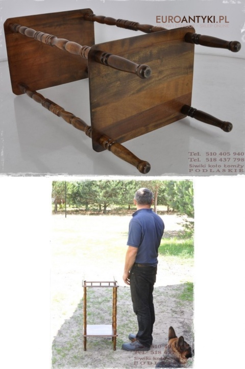 STARY STOLIK STOLICZEK KWIETNIK STOJAK STOJACZEK