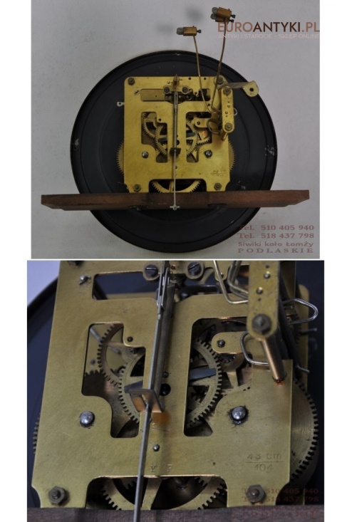 STARY ZEGAR SKRZYNIOWY Z WITRAZEM KIENZLE