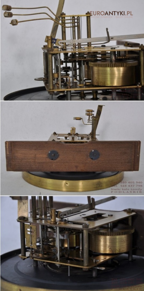 STARY ZEGAR SKRZYNIOWY Z WITRAZEM KIENZLE