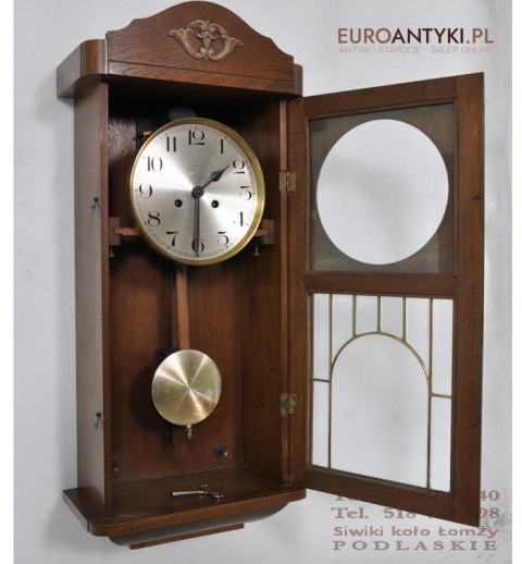 STARY ZEGAR SKRZYNIOWY Z WITRAZEM KIENZLE