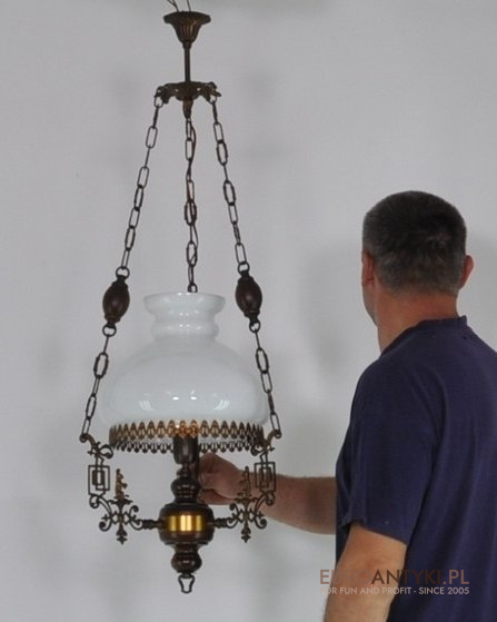 STARY ZYRANDOL LAMPA SUFITOWA RUSTYKALNA RUSTIC