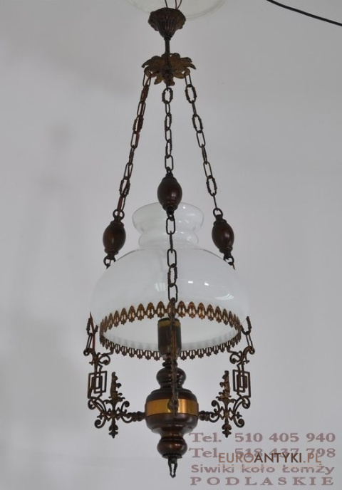 STARY ZYRANDOL LAMPA SUFITOWA RUSTYKALNA RUSTIC