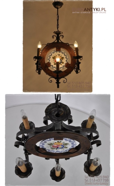 STARY ZYRANDOL Z KUTEGO METALU DO KNAJPY KARCZMY